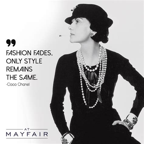 fashion quotes chanel|coco Chanel quotes fashion fades.